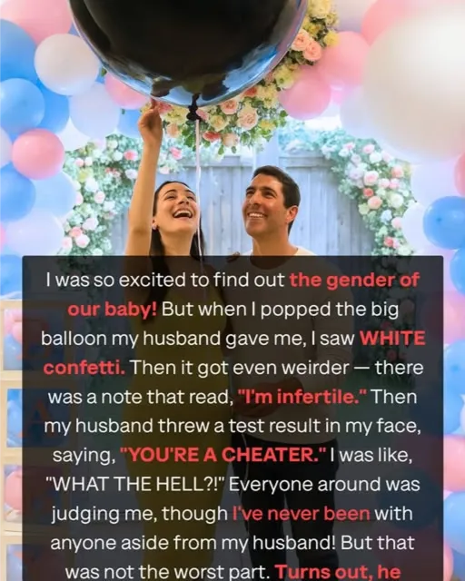 Gender Reveal Shocker: Husband Confesses Sterility to Pregnant Wife