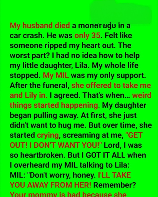 After My Husband Passed, My Mother-in-Law Whispered to My Daughter, ‘She’s Not Your Mother Anymore’