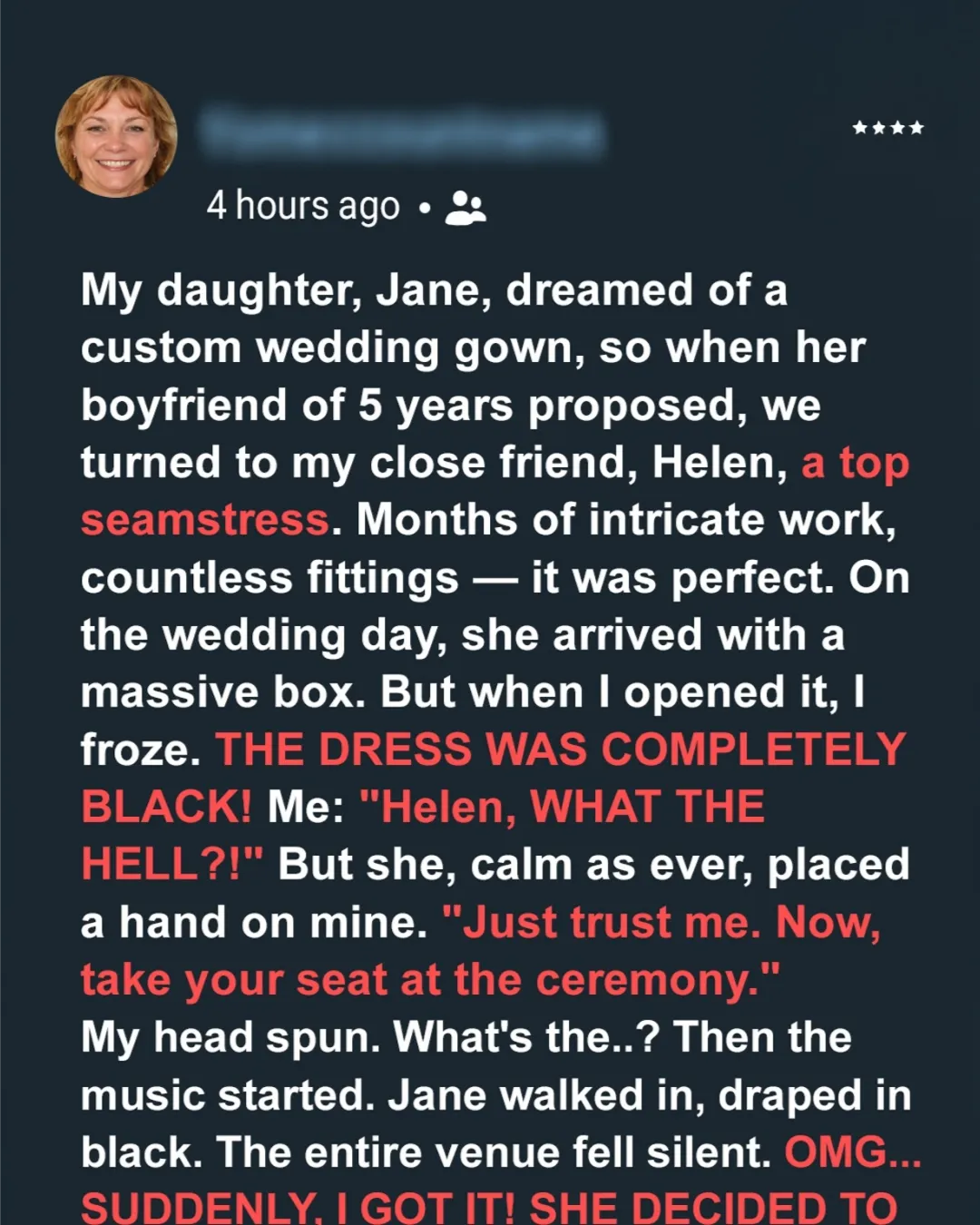 My Daughter’s Wedding Dress Came Black — But That Was Just the Beginning of the Nightmare