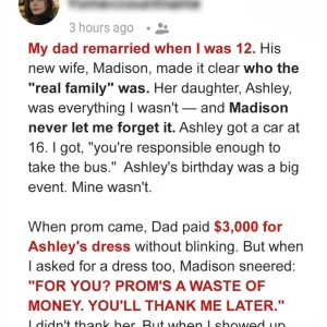 Prom Was ‘A Waste’ According to My Stepmom—Until She Saw Me Walk In”