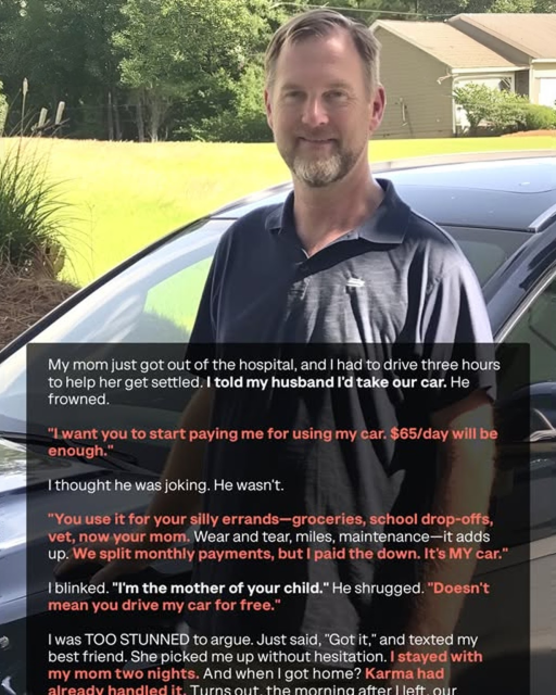 My Husband Charged Me to Use ‘His’ Car—Like I Was Just a Tenant