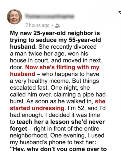 When My Neighbor Tried to Steal My Husband, I Didn’t Hold Back