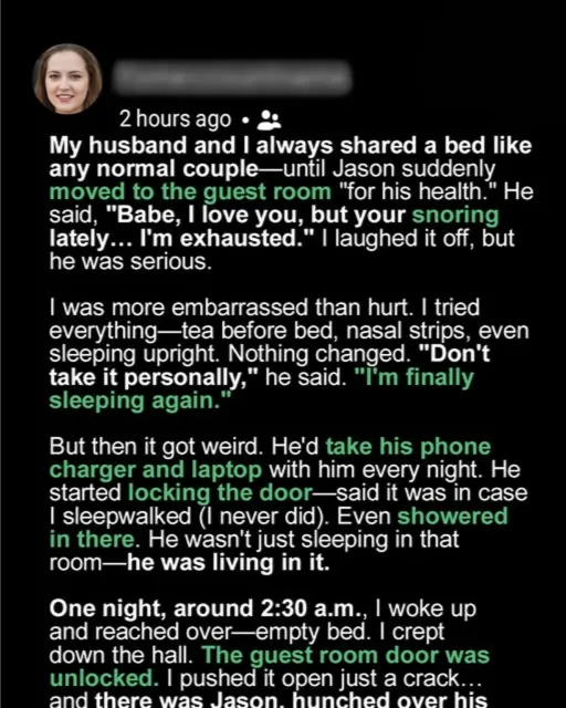 He Said He Needed Separate Rooms Because I Snore — What I Discovered One Night Changed Our Marriage Forever