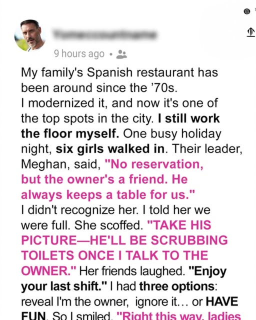 She Demanded a Free Table at Her ‘Friend’s’ Restaurant — I’m the Real Owner