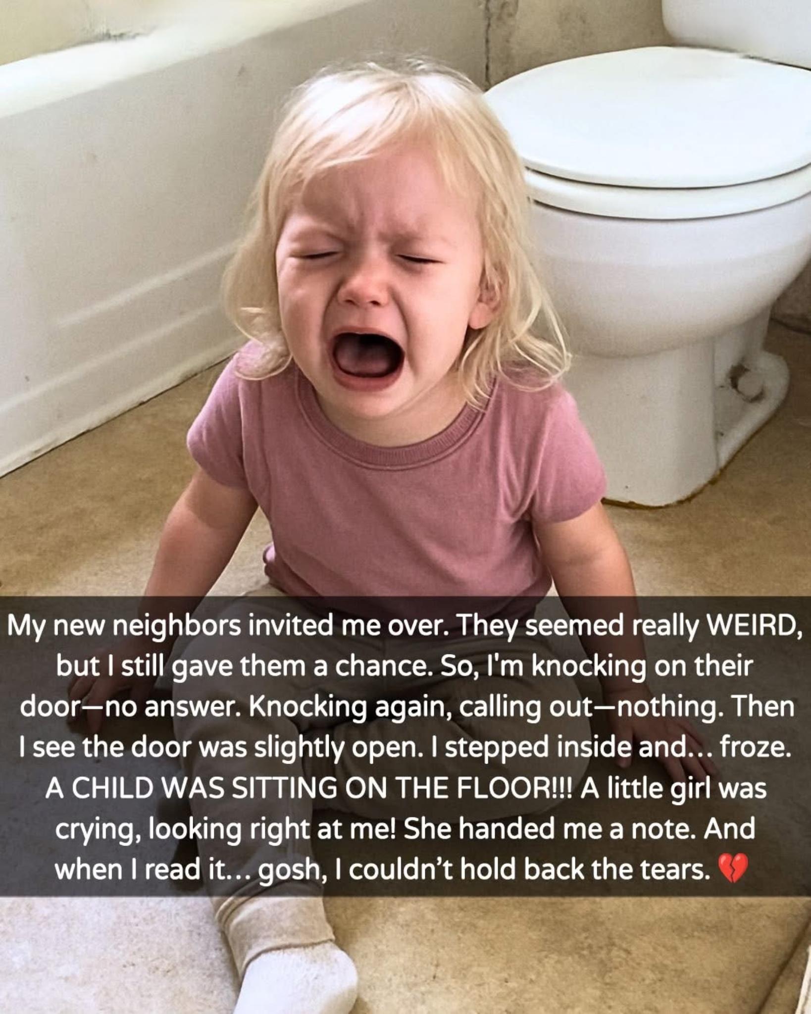 I Thought I Was Meeting My Neighbors — Instead, I Found a Child and a Note That Broke My Heart