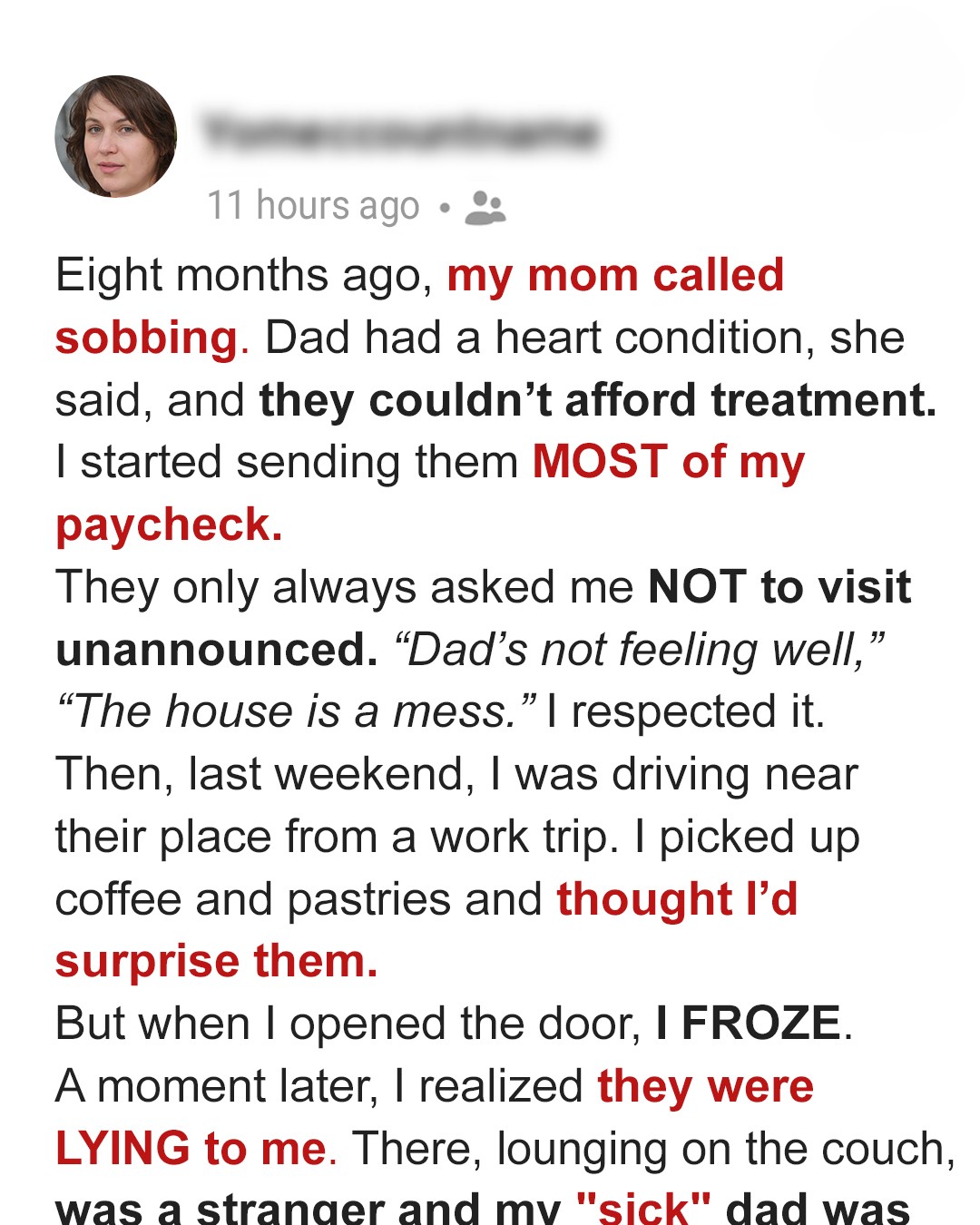 I Gave My Parents My Paycheck—Then Learned the Truth