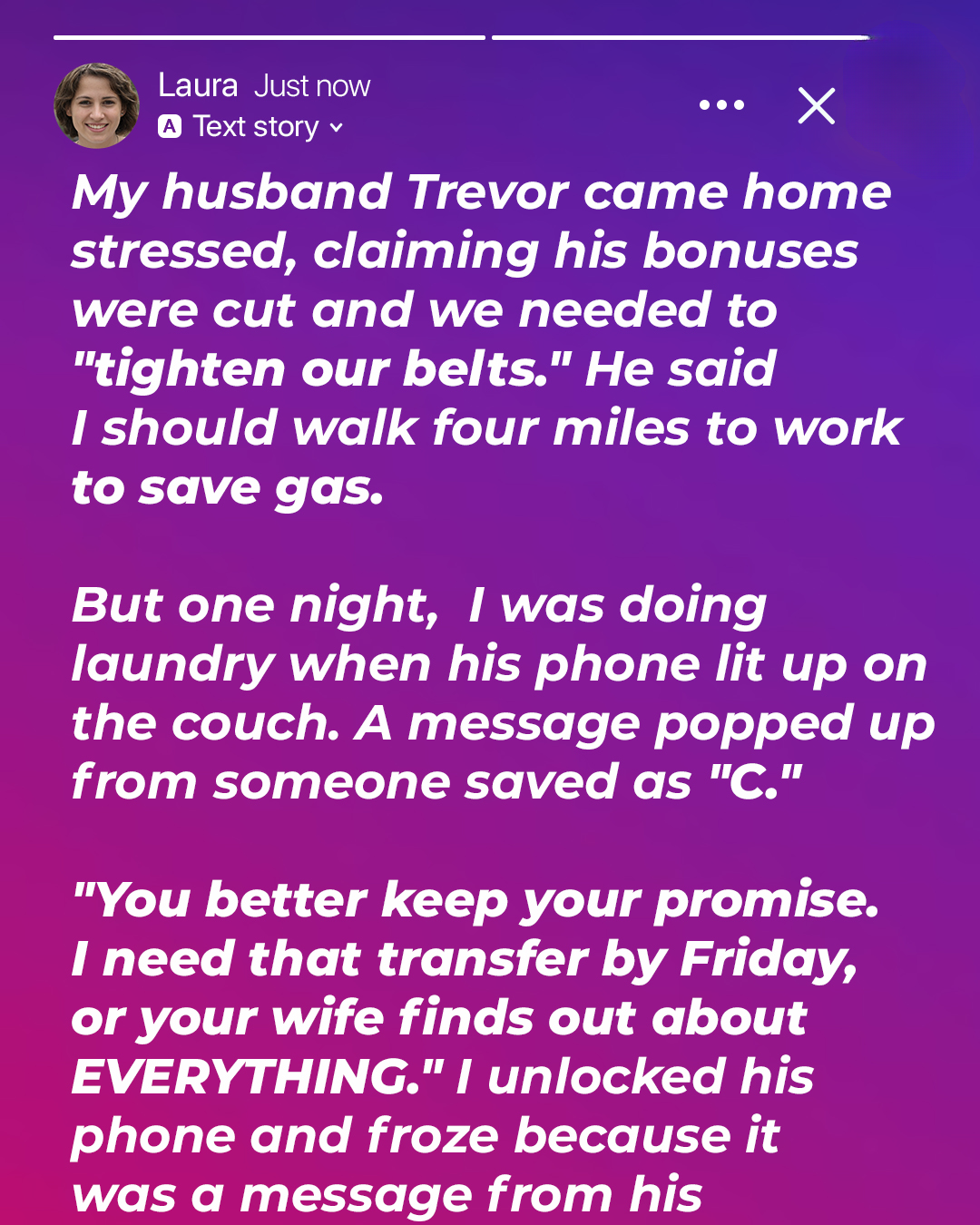 My Husband Made Me Walk to Work to ‘Save Gas’ — But the Truth Left Me Speechless