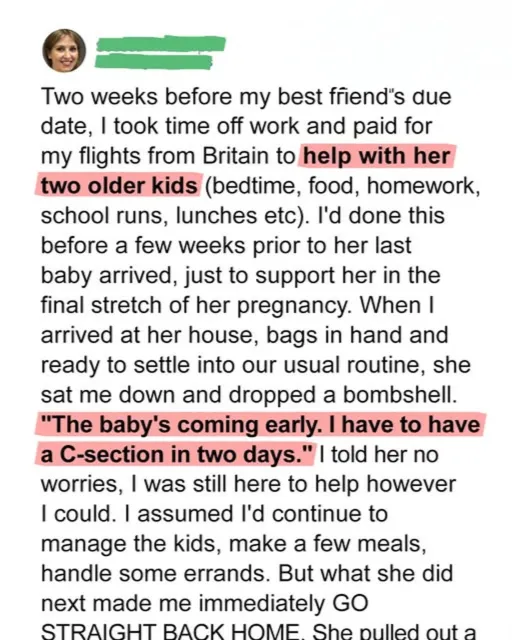 I Flew Across the Country to Help My Best Friend—But Her Demands Made Me Leave Immediately