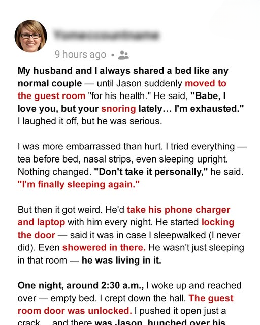 He Blamed My Snoring — But I Wasn’t the One Hiding Secrets in the Dark