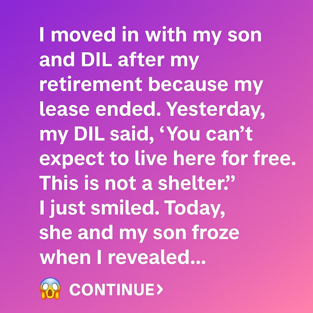 When My Son and His Wife Misunderstood Me, I Finally Shared the Truth