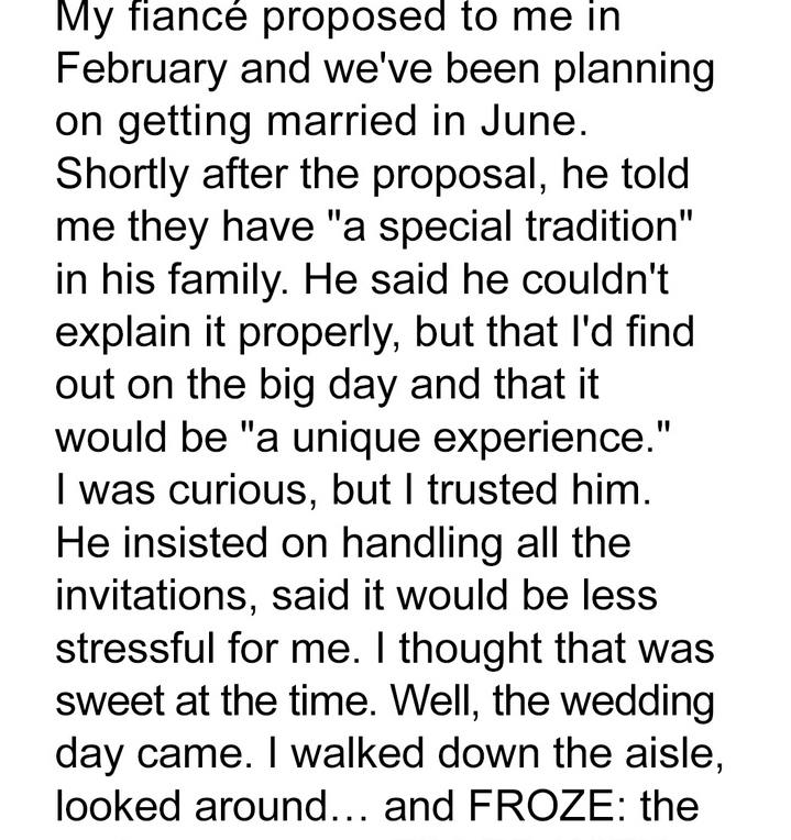 The Wedding Surprise: A Family Tradition I Never Saw Coming