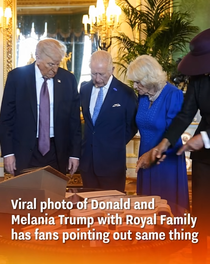 Royal Visit Photo of Donald and Melania Trump Sparks Social Media Buzz