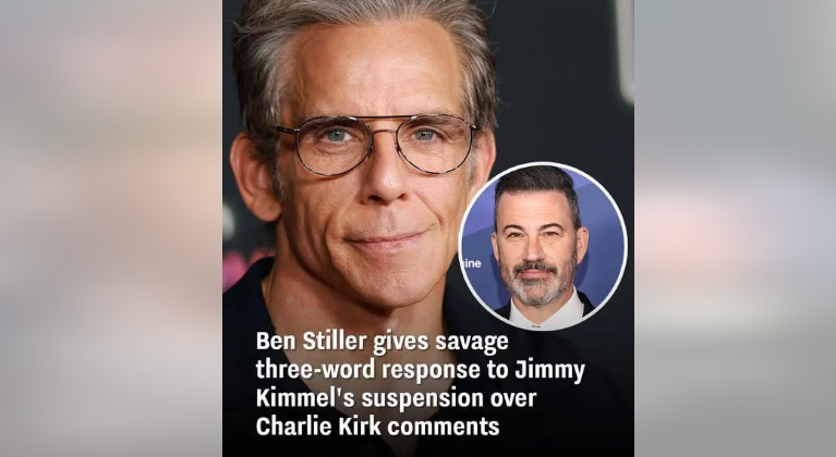 Ben Stiller Speaks Out With Three-Word Reaction to Jimmy Kimmel’s Suspension