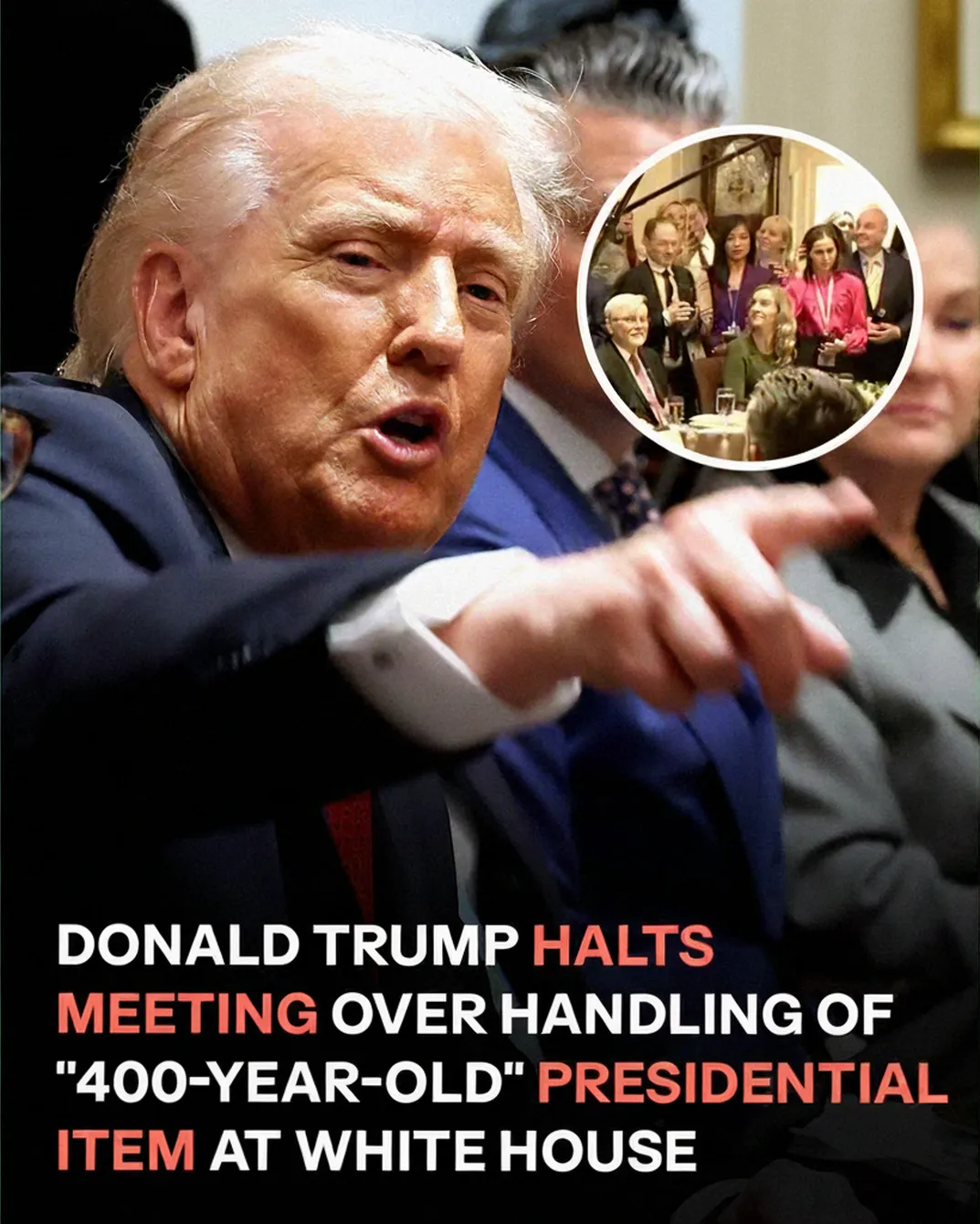 Donald Trump Addresses Unexpected Situation During White House Meeting