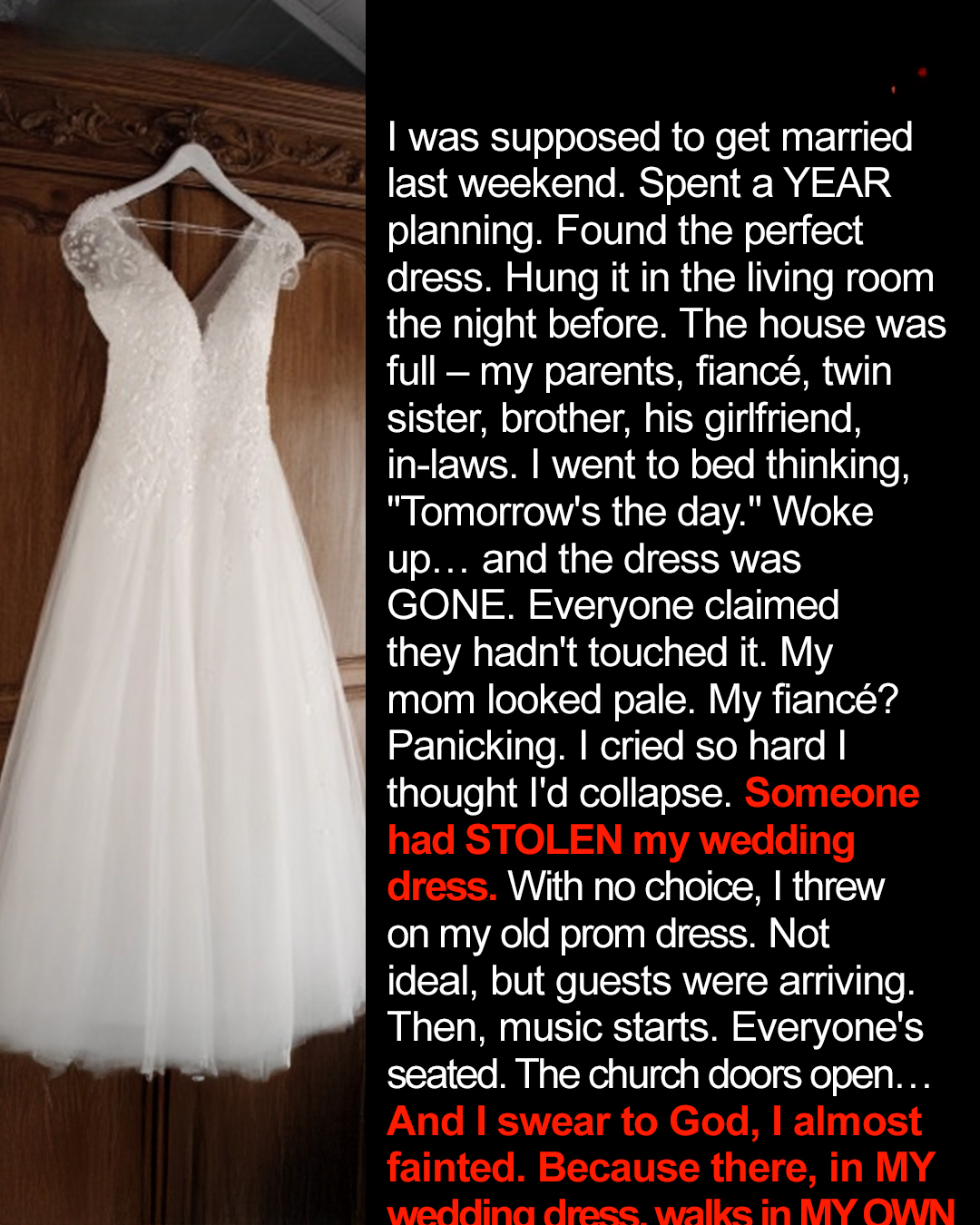 I Thought My Big Day Was Ruined… Until My Twin Sister Walked In