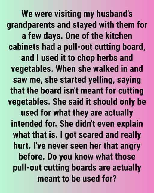 Did You Know? The Original Use of Your Kitchen’s Pull-Out Cutting Board
