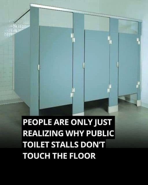 Why Public Restroom Doors Are Designed with Bottom Gaps
