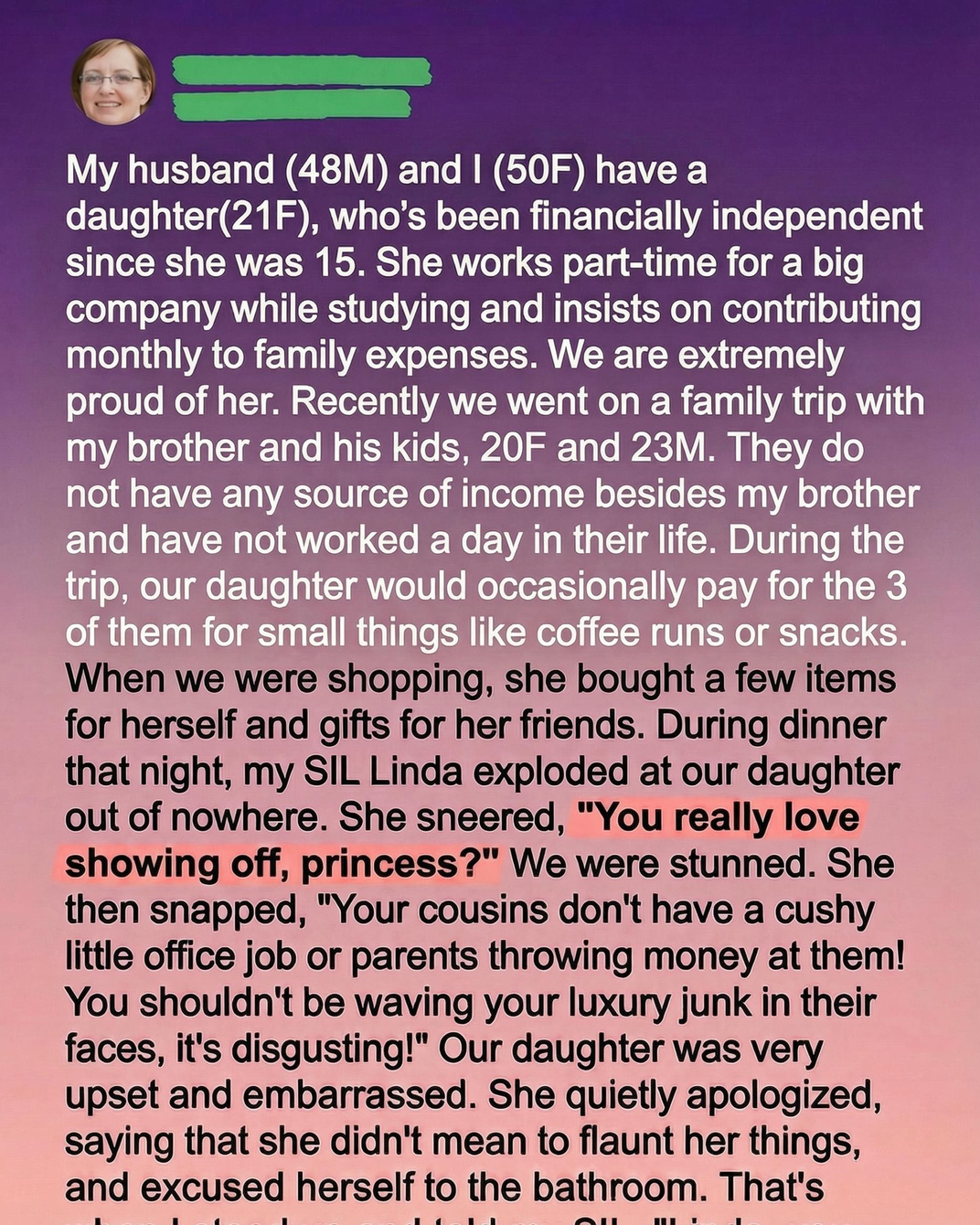 A Daughter’s Independence and the Lesson It Taught Everyone