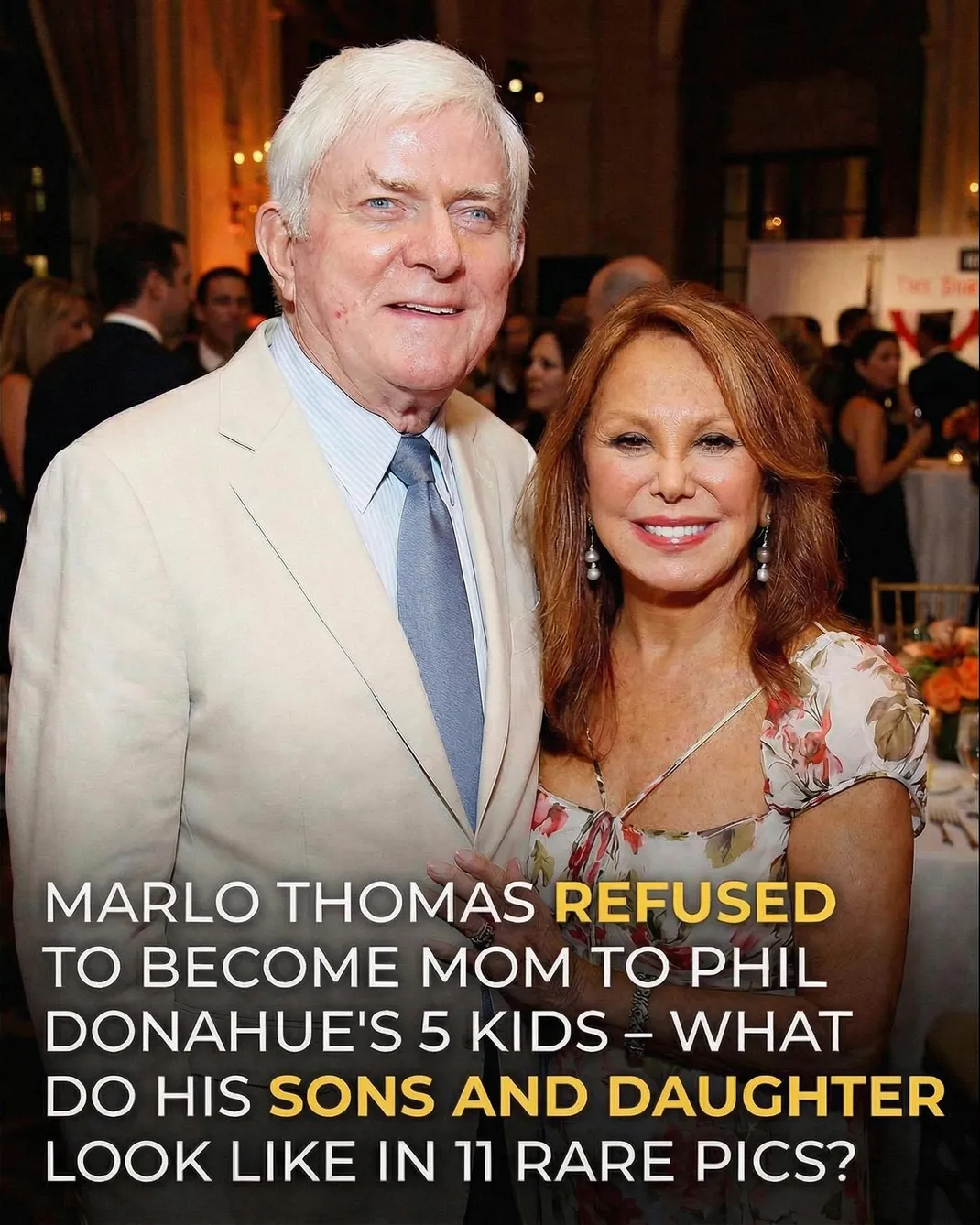 Why Marlo Thomas Chose a Different Role in Phil Donahue’s Blended Family