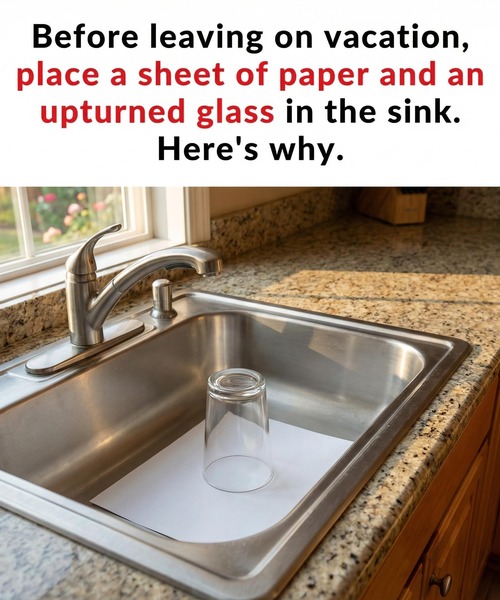 Why Checking Your Sink Before Vacation Is a Smart Idea