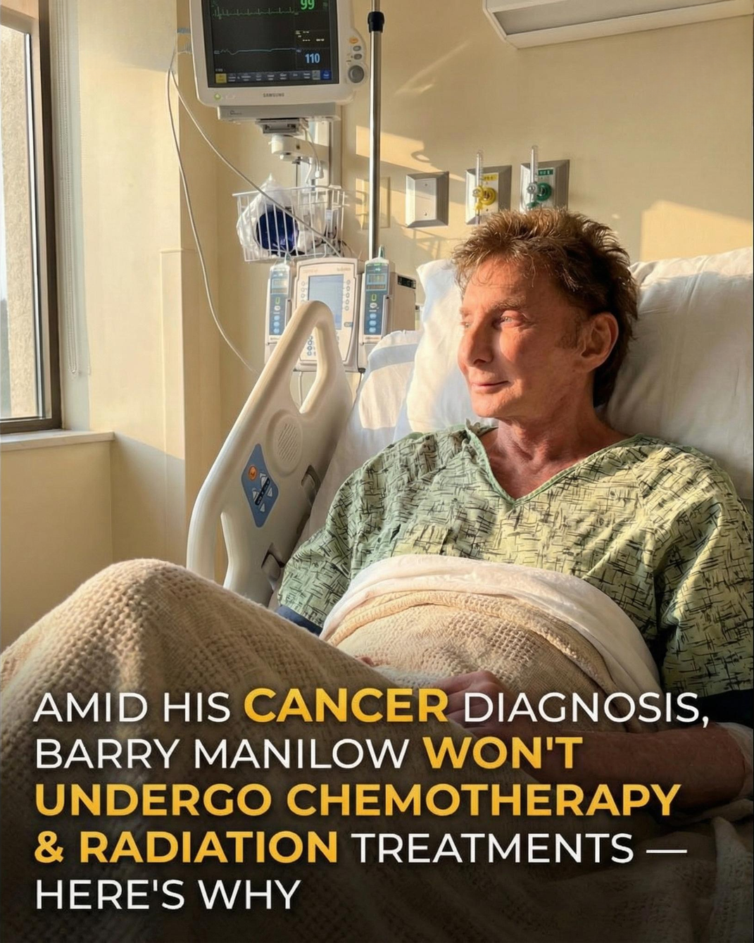 Barry Manilow Shares a Health Update from the Hospital