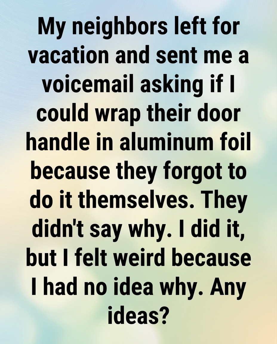 Why Some Homeowners Are Using Aluminum Foil on Door Handles for Added Awareness