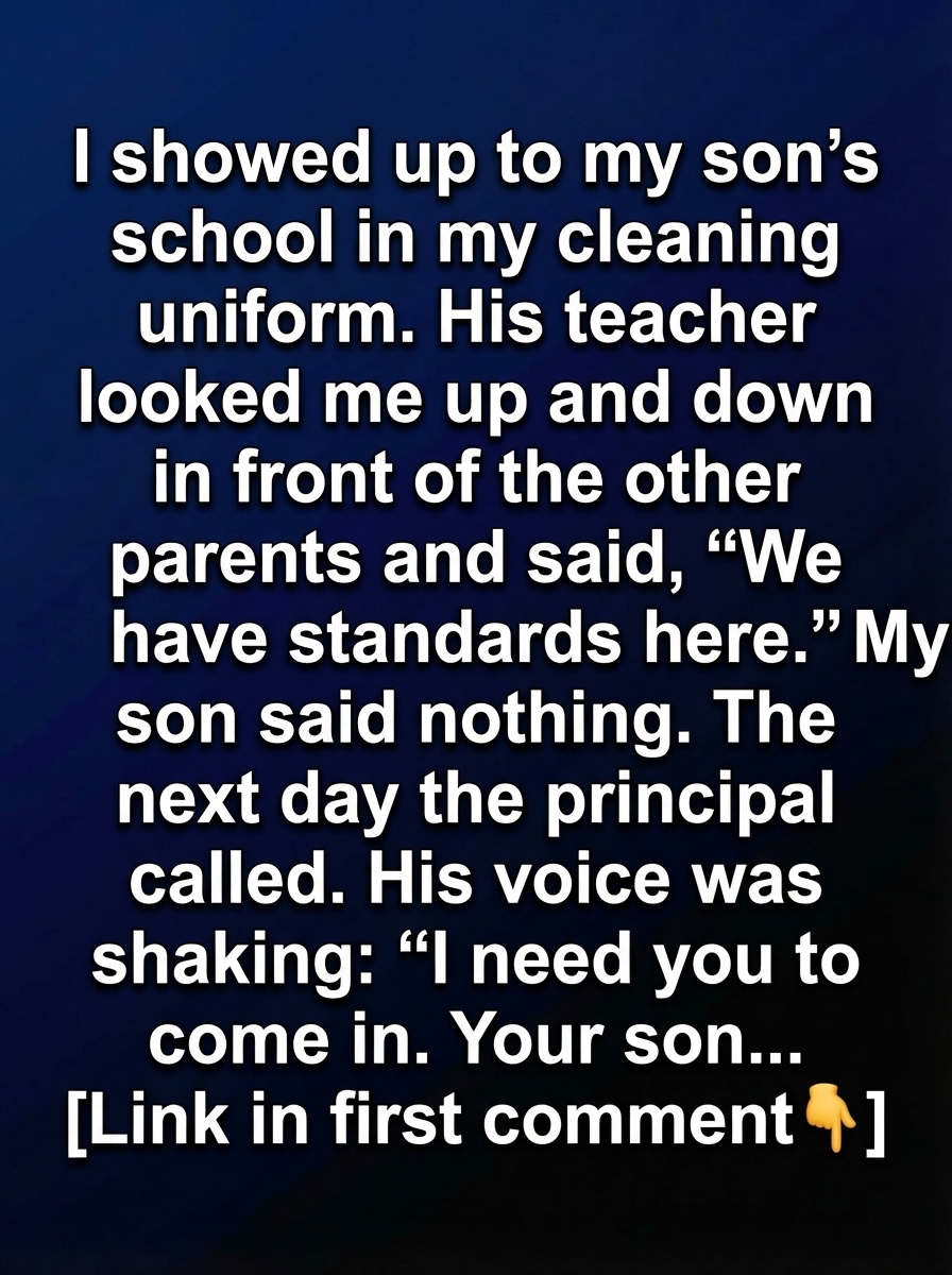 I Arrived at My Son’s School in My Work Uniform—What Happened Next Taught Everyone a Lesson in Respect
