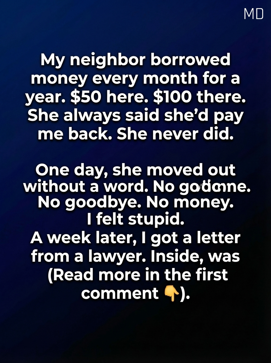 My Neighbor Borrowed Small Amounts Over Time—What I Learned Later Changed Everything