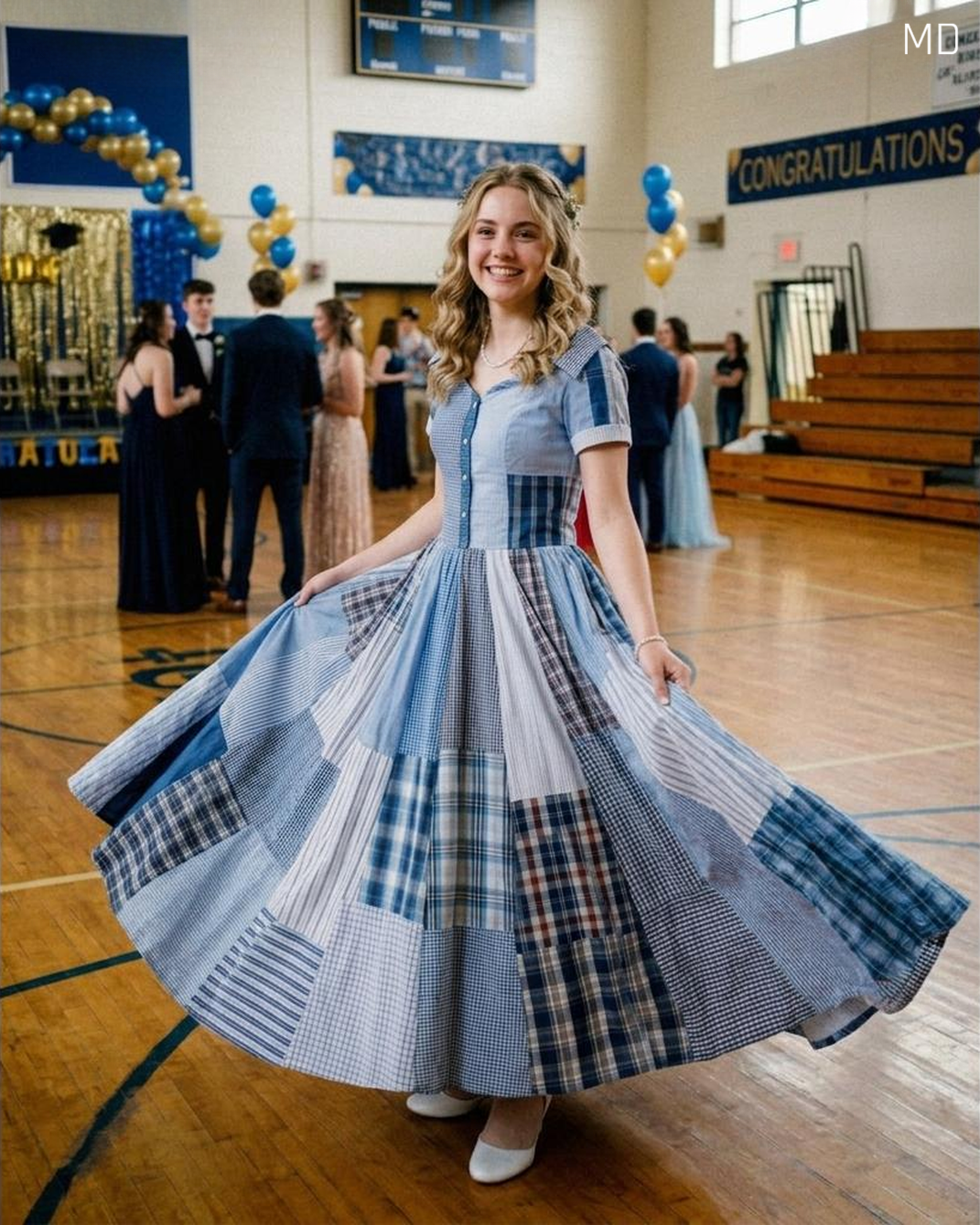 I Made My Prom Dress From My Late Father’s Shirts—Then One Unexpected Moment Changed Everything