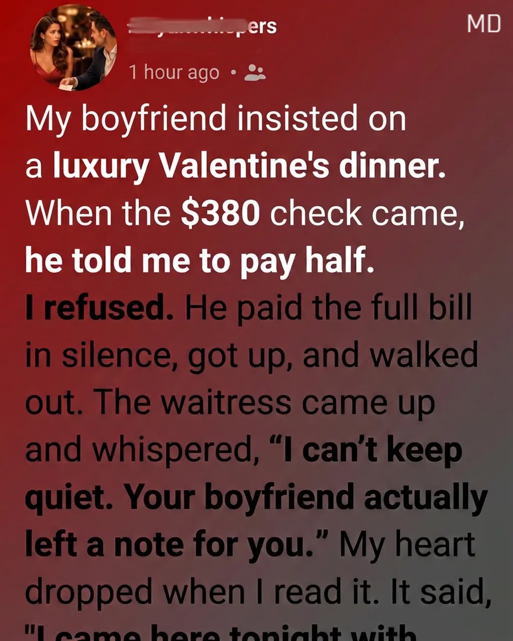 A Valentine’s Day Dinner Led to an Unexpected Conversation About Love and Communication