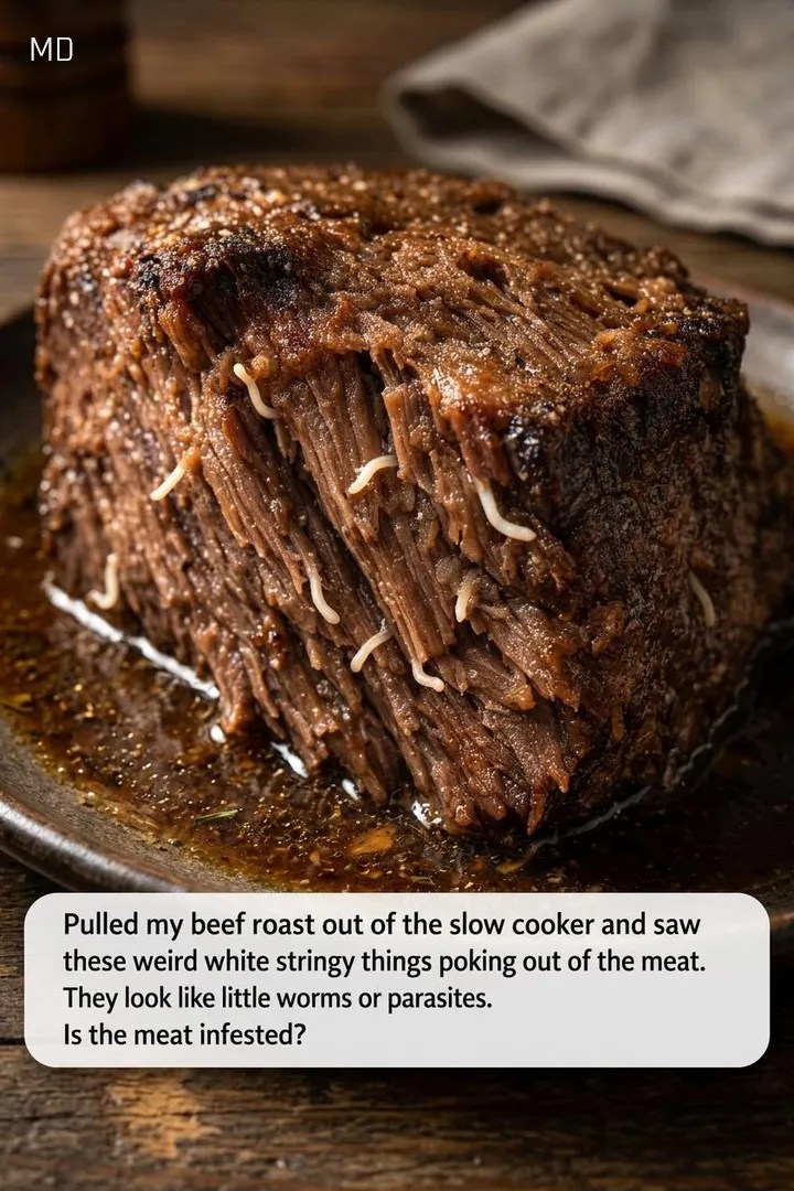 Why Your Cooked Beef May Have White Strands — And What They Actually Mean