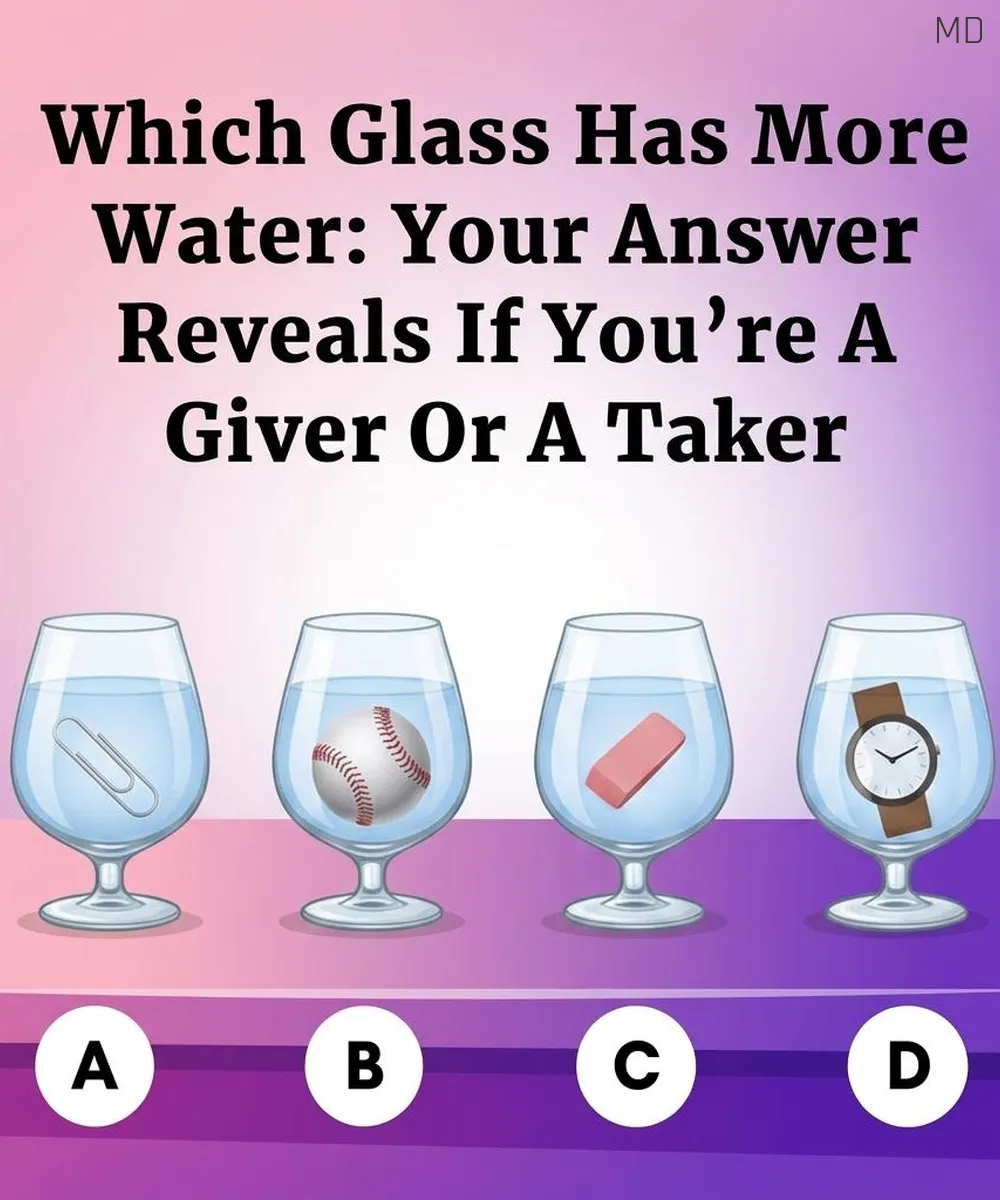 Which Glass Holds More Water? This Fun Personality Puzzle May Reveal How You Approach Relationships